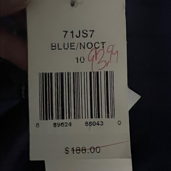 French Connection Navy and Royal Blue Midi Dress - Picture 4 of 4